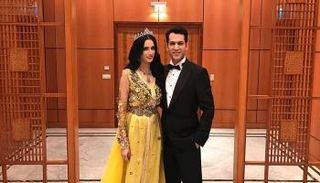 مراد يلدريم وزوجته إيمان الباني