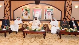 محمد بن راشد يستقبل وزراء نقل ومواصلات عدة دول 