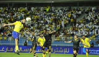صورة من مباراة الاتحاد والنصر