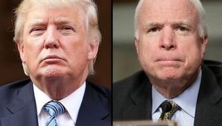 دونالد ترامب وجون ماكين