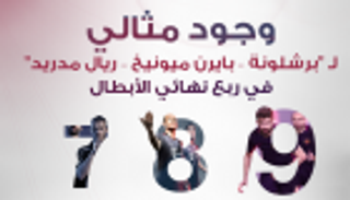 إنفوجراف.. وجود مثالي لـ3 أندية في ربع نهائي الأبطال