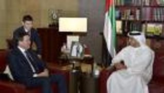 منصور بن زايد يستقبل نائب رئيس وزراء كازاخستان