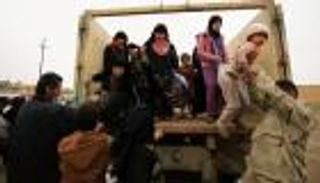 181 ألف نازح عراقي من غرب الموصل خلال شهر