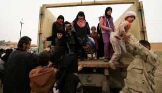 181 ألف نازح عراقي من غرب الموصل خلال شهر