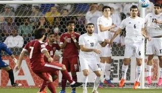 من مباراة قطر وإيران