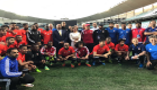 الأميرة هيا بنت الحسين تزور معكسر الأبيض الإماراتي