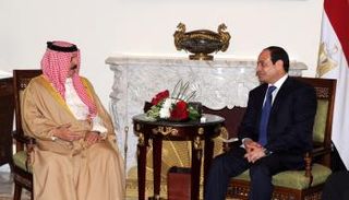 السيسي يستقبل ملك البحرين - صورة أرشيفية