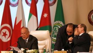 أبو الغيط خلال الاجتماع