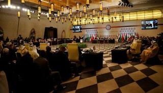 جانب من اجتماع وزراء الخارجية العرب تمهيدا للقمة