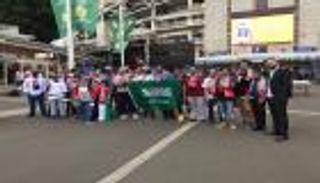 بالفيديو.. جماهير السعودية تساند الإمارات أمام أستراليا