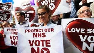 مظاهرات سابقة تطالب باستفتاء لاستقلال اسكتلندا