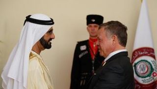 العاهل الأردني والشيخ محمد بن راشد
