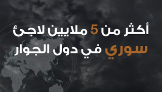 5 ملايين لاجئ سوري في دول الجوار