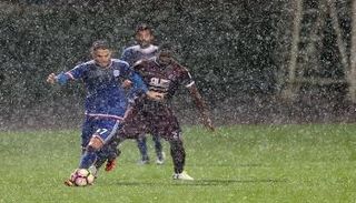 مباراة المطر