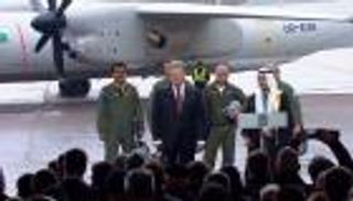 بالصور.. نجاح أول تجربة إقلاع للطائرة السعودية الأوكرانية "أنتونوف 132"