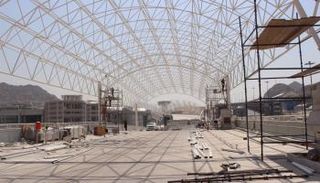 تظليل منحدر "الجمرات  -قطار المشاعر" بمنى