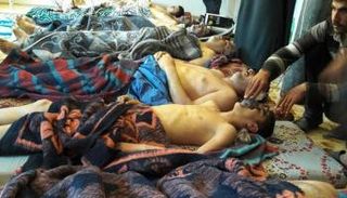 جانب من ضحايا هجوم إدلب