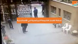 لحظة انفجار الكنيسة المرقسية بالإسكندرية