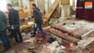 بالفيديو والصور.. اللحظات الأولى لهجوم كنيسة مارجرجس بمصر