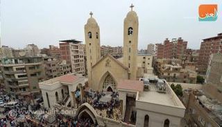 كنيسة طنطا عقب الهجوم 