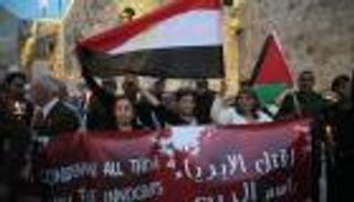 بالصور.. بيت لحم تبكي ضحايا تفجير كنيستي مصر