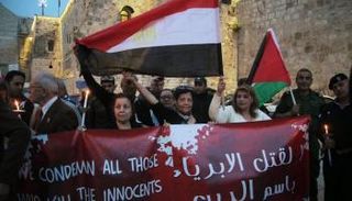 بيت لحم تبكي ضحايا تفجير كنيستي مصر