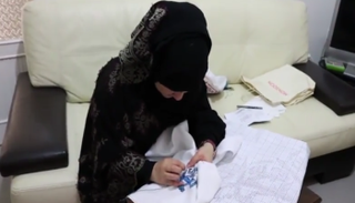 الرسامة اللبنانية كوزيت قانصو 