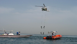 إحدى مهمات مركز الجناح الجوي بشرطة دبي