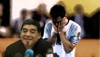 ميسي ومارادونا