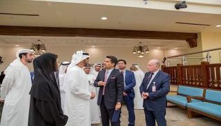 الشيخ محمد بن زايد آل نهيان في زيارة لمستشفى برجيل