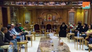 زيارة الوفد الإعلامي لمجلس حكماء المسلمين لمقر الكاتدرائية