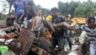 فقدان 24 شخصا في انهيار أرضي بقرغيزستان