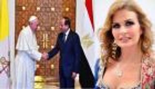 يسرا: بابا الفاتيكان تحدى العالم والإرهاب بزيارته لمصر