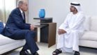 حمدان بن محمد يلتقي أحمد أبوالغيط