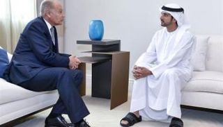 حمدان بن محمد يلتقي أحمد أبوالغيط