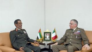 رئيس الأركان الإماراتي يستقبل نظيره الإيطالي
