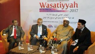 المؤتمر الصحفي الذي عقده وكيل الأزهر بماليزيا