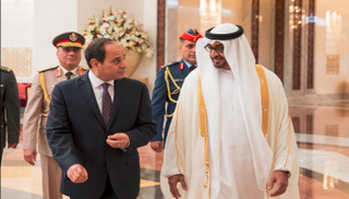 الشيخ محمد بن زايد يستقبل الرئيس المصري عبد الفتاح السيسي