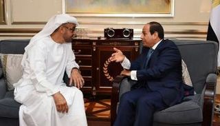 الشيخ محمد بن زايد ,الرئيس السيسي