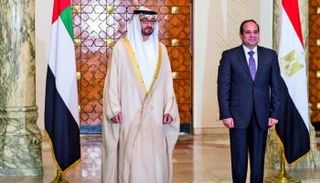 السيسي ومحمد بن زايد في لقاء سابق - أرشيفية