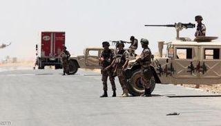 قوات أردنية قرب مخيم الركبان