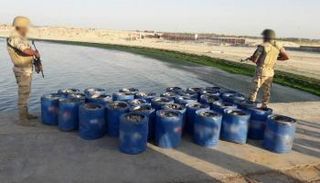 جانب من المتفجرات المضبوطة في سيناء