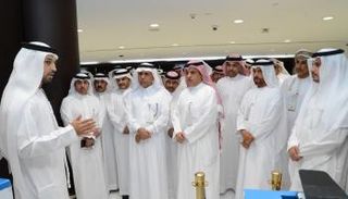 وفود دول مجلس التعاون خلال زيارة المطار