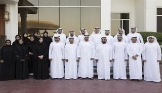 الشيخ محمد بن زايد آل نهيان برفقة وفد صندوق معاشات أبوظبي