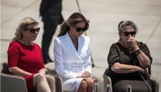 نحما ريفلين وميلانيا ترامب وسارة نتنياهو