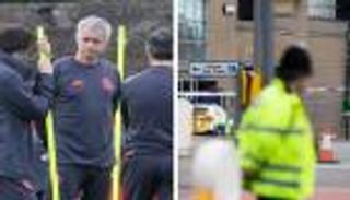 بالفيديو.. مورينيو يدين تفجيرات مانشستر ويبدأ التدريبات بالحداد