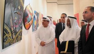 خلال افتتاح المعرض