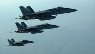 طائرات حربية تابعة للتحالف الدولي في سوريا