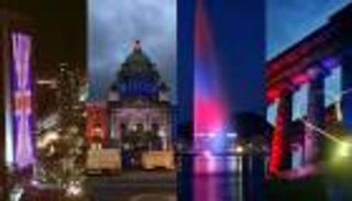 بالصور.. بنايات العالم تضاء بعلم بريطانيا تكريما لضحايا هجوم مانشستر