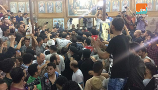 جنازة أحد ضحايا الهجوم الإرهابي